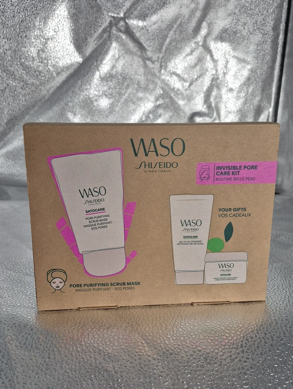 WASO Shiseido Invisible Pore Care Kit - New
